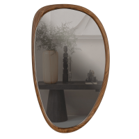 Leif spiegel hout 64x38 cm - naturel