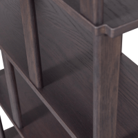 Riss boekenkast eikenhout 186x90 cm - bruin