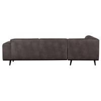 Woood Statement hoekbank links ecoleer - donkergrijs