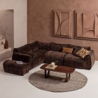 Baggy hoekbank links 3D chenille