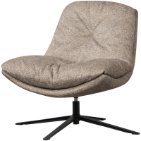 Arve draaifauteuil bedrukte stof - naturel melange