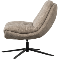 Arve draaifauteuil bedrukte stof - naturel melange