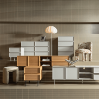 Tours ladekast 4 lades melamine/mdf - zand