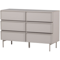 Tours ladekast 6 lades melamine/mdf - zand