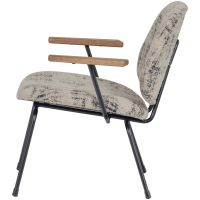 Aure fauteuil chenille - beige/zwart