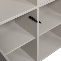 Meggy opbergkast links 108 cm - grenen dust