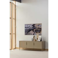 Gigi tafellamp 38xø15 cm gehamerd glas - naturel