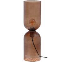 Gigi tafellamp 51xø15 cm gehamerd glas - bruin