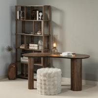 Woood Sun organische sidetable/bureau recucled teak - bruin