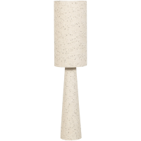 Loft vloerlamp metaal/bouclé 130xø30 cm - naturel met stippen
