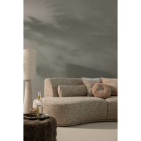 Loft vloerlamp metaal/bouclé 130xø30 cm - naturel met stippen