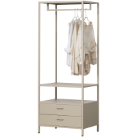 Woood Ferris openkledingkast 70 cm metaal - zand