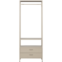 Woood Ferris openkledingkast 70 cm metaal - zand