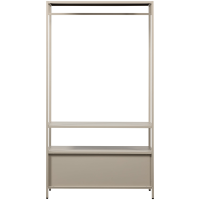 Ferris openkledingkast 100 cm metaal - zand