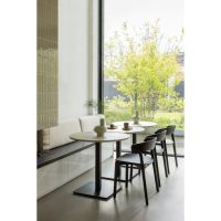 Tablo restauranttafel eindstuk 80x74 cm - dakargrau