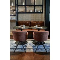 Tablo eettafel rond ø80 cm - zwart