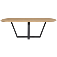 Tablo eettafel organisch 220x100 cm - transparant
