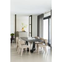 Tablo eettafel deens ovaal 220x100 cm - mystic brown