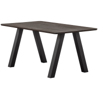 Tablo eettafel afgerond 160x90 cm - mystic brown