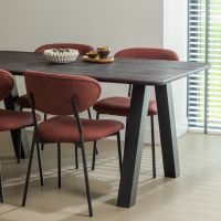 Tablo eettafel afgerond 160x90 cm - mystic brown