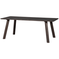 Woood Tablo eettafel afgerond 200x90 cm - mystic brown