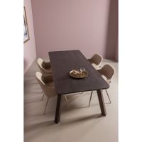 Woood Tablo eettafel afgerond 200x90 cm - mystic brown