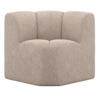 Mojo eetbank hoek met rugleuning wollig