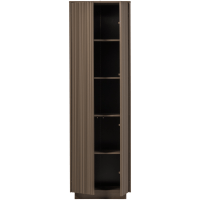 Woood Nova hoge opbergkast grenen - truffelbruin