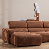 Novi chaise longue bank links ribstof