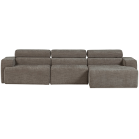 Novi chaise longue bank rechts melange