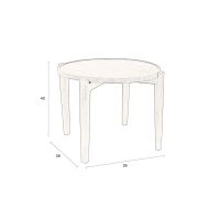 Shane bijzettafel - acacia hout