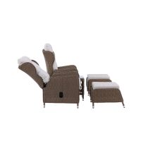 Svea Omar vouwbaar loungeset - naturel