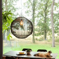 Dutchbone Meezan hanglamp XL zwart | OUTLET B