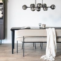 Eleonora Eetkamerbank Luka - 160 cm - boucle