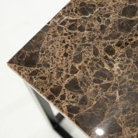 Rico bijzettafel marmer - bruin/zwart