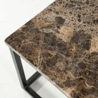 Rico salontafel vierkant marmer - bruin