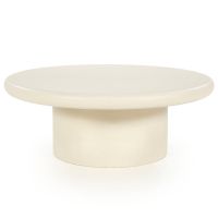 Jade salontafel rond ø80 cm - beige