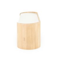 Don tv-meubel 165 cm - naturel hout/marmer