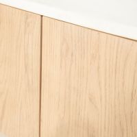 Don tv-meubel 240 cm - naturel hout/marmer