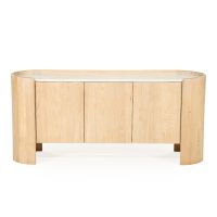 Don dressoir 165 cm - naturel/marmer