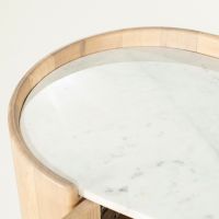 Don dressoir 165 cm - naturel/marmer