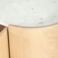 Don dressoir 165 cm - naturel/marmer