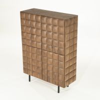 Felix wandkast hout - lichtbruin