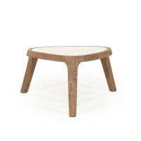 Fred salontafel organisch klein - naturel/marmer