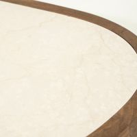 Fred salontafel organisch klein - naturel/marmer