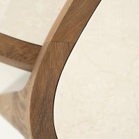 Fred salontafel organisch klein - naturel/marmer