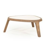 Fred salontafel organisch groot - naturel/marmer