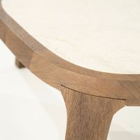 Fred salontafel organisch groot - naturel/marmer