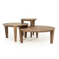 Eleonora Davina salontafel rond ø80 cm - naturel