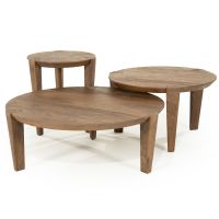 Eleonora Davina salontafel rond ø80 cm - naturel